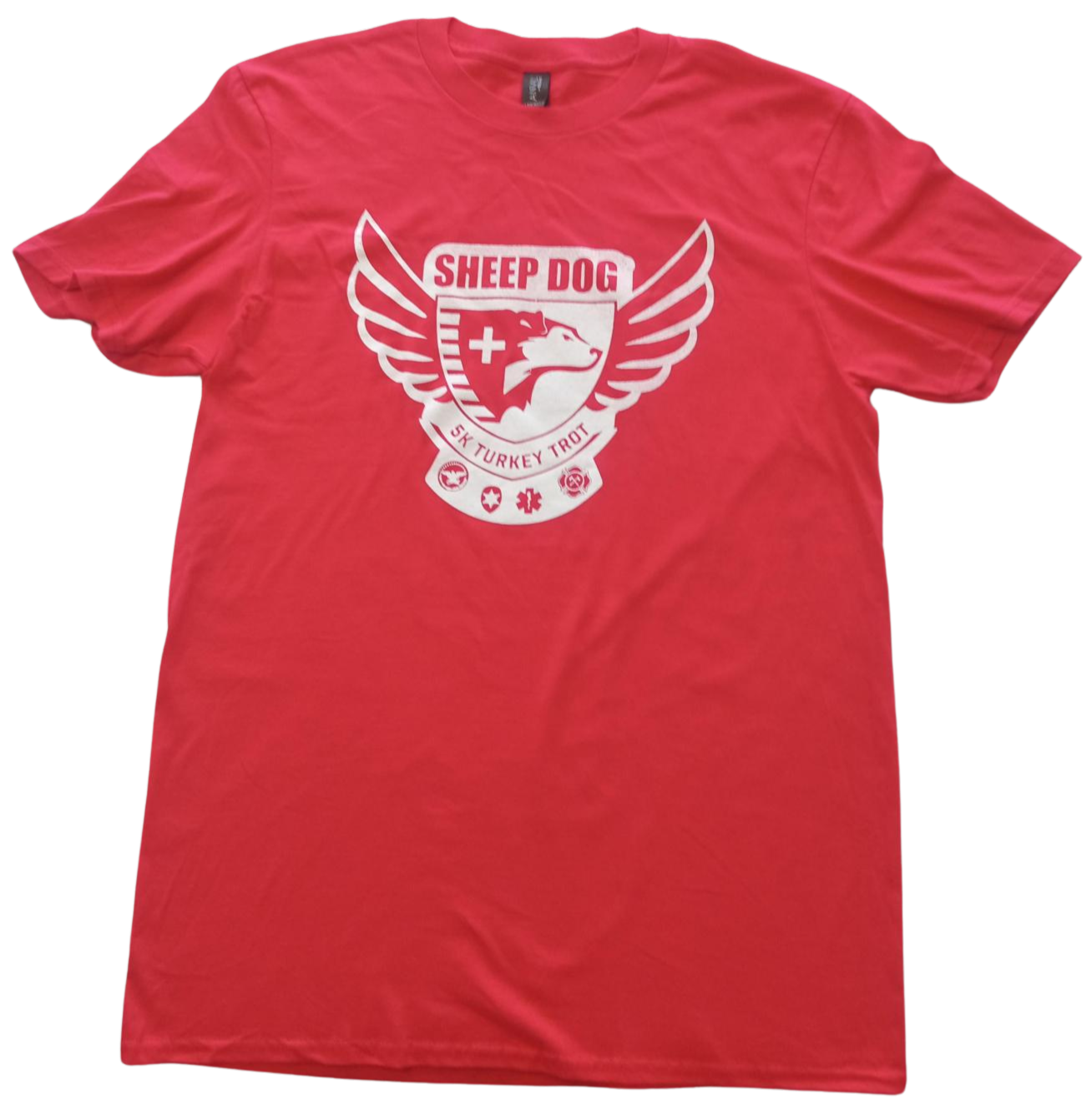 Turkey Trot T-shirt Ride-4-Cops Red