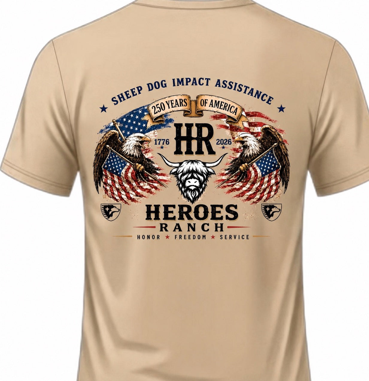 Heroes Ranch 250th Anniversary Shirt