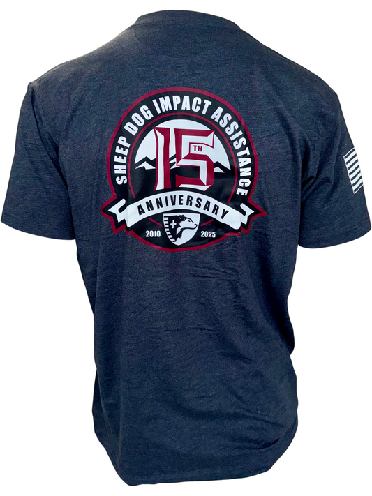 15th Anniversary T-Shirt - Charcoal